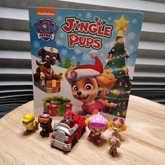 Paw Patrol Jungle Pups Book & Figurines Lot – Kids Toy Bundle - Picture 1 of 4